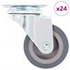 vidaXL 24 pcs rodas girat&oacute;rias 50 mm