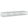 vidaXL Cesto gabi&atilde;o com cobertura 400x100x50 cm ferro galvanizado
