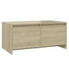 vidaXL Mesa de centro 90x50x41,5 cm derivados madeira carvalho sonoma