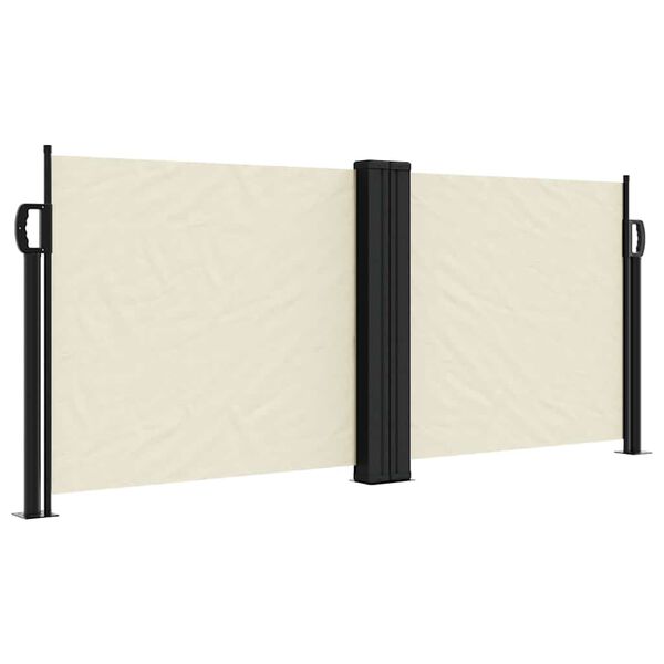 vidaXL Toldo lateral retr&aacute;til 100x1000 cm creme
