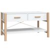 vidaXL Mesa de centro 82x48x45 cm derivados de madeira branco