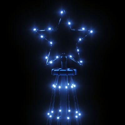 vidaXL Árvore de Natal com espigão 310 luzes LED 300 cm azul