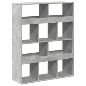 vidaXL Divis&oacute;ria 100x33x125,5 cm derivados de madeira cinzento cimento