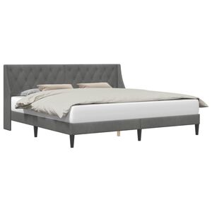 vidaXL Estrutura da Cama Cinzento-Escuro 180 x 200 cm Veludo