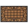 vidaXL Tapete de porta retangular 45x75 cm borracha e fibra de coco