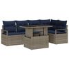 vidaXL Conjunto de Sof&aacute; de Jardim 6 unid. 5-N&uacute;mero de lugares