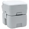 vidaXL Vaso Sanit&aacute;rio de Camping Cinza e Branco 41,5 x 36,5 x 42 cm