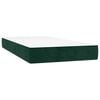 vidaXL Cama boxspring com colch&atilde;o 120x190 cm veludo verde-escuro