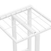 vidaXL Suporte de vasos c/ 5 prateleiras 43x22x98 cm metal branco