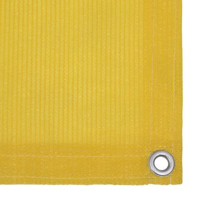 vidaXL Tela de varanda 75x500 cm PEAD cor amarelo