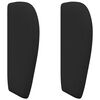 vidaXL Orelha de Cabeceira Preto 40 x 23 x 6 cm tecido