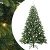 vidaXL &Aacute;rvore de Natal Artificial com 300 LEDs Verde 210 cm PE e PVC