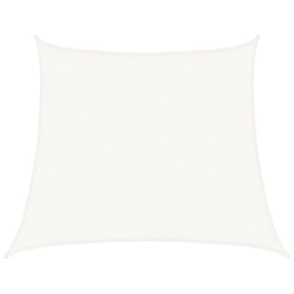 vidaXL Para-sol estilo vela 160 g/m&sup2; 4/5x4 m PEAD branco