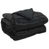 vidaXL Duvet de Ano Inteiro 200 x 220 cm 300 gsm Preto