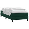 vidaXL Cama com molas sem colch&atilde;o 200x220 cm veludo verde-escuro