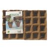 Nature Vasos em turfa 144 pcs 4x4x5 cm 6020128