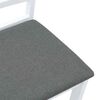 vidaXL Cadeiras de jantar com almofadões 2 pcs madeira maciça branco