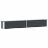 vidaXL Canteiro elevado jardim a&ccedil;o galvanizado 320x40x45 cm antracite