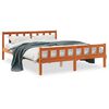 vidaXL Cama sem colch&atilde;o 150x200 cm madeira pinho maci&ccedil;a castanho-mel