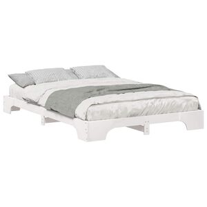vidaXL Estrutura da Cama Branco 140 x 210 cm