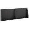 vidaXL Muro de Conten&ccedil;&atilde;o 2 unid. 60 x 12 x 50 cm A&ccedil;o Preto