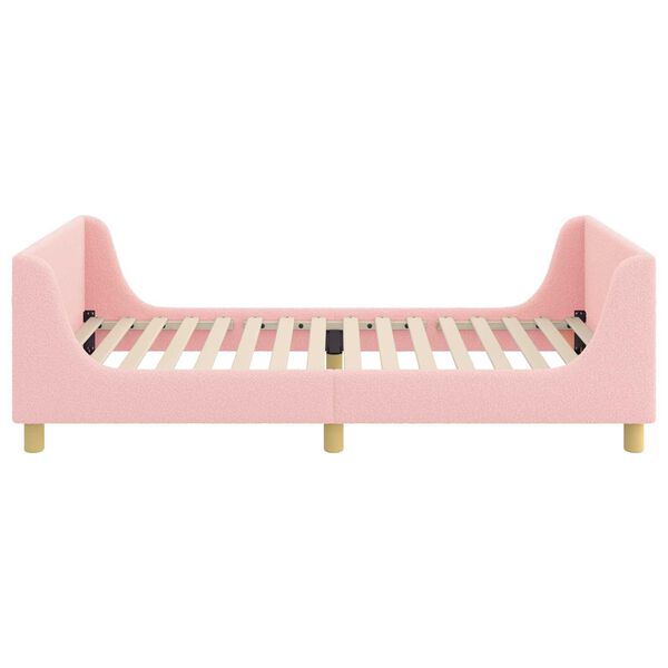 vidaXL Estrutura de Cama Infantil com Cabeceira Rosa 80 x 200 cm