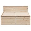 vidaXL Cama sem colch&atilde;o com cabeceira 160x200 cm pinho maci&ccedil;o