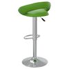 vidaXL Bancos de bar 2 pcs couro artificial verde