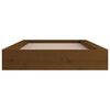 vidaXL Estrutura cama pequena solteiro 75x190 cm madeira castanho mel