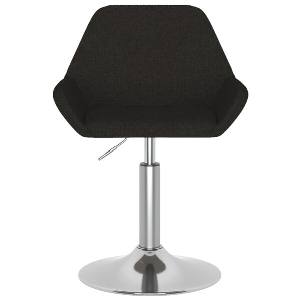 vidaXL Banco de bar tecido preto