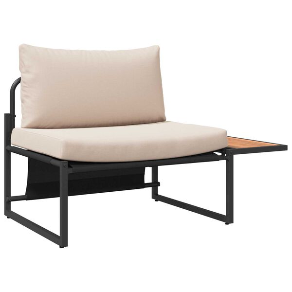 vidaXL Conjunto de Jantar para Jardim 2 pcs Cinzento-acastanhado Aço