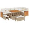 vidaXL Conjunto de Sof&aacute; de Jardim 11 unid. 9-N&uacute;mero de lugares