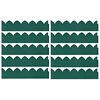 vidaXL Bordas de relvado 10 pcs 65x15 cm PP verde