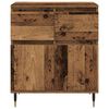 vidaXL Buffet com gaveta Madeira Antiga 60 x 35 x 70 cm