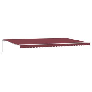 vidaXL Toldo retr&aacute;til manual 500x300 cm bord&ocirc;
