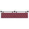 vidaXL Cabeceira Suspensa Vinho Vermelho 210 x 55 x 7 cm tecido