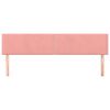 vidaXL Cabeceiras rosa 180x5x78/88 cm veludo