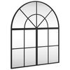 vidaXL Espelho de parede arqueado 60x70 cm ferro preto