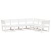 vidaXL 6 pcs conjunto sof&aacute;s de jardim madeira de pinho maci&ccedil;a branco