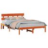 vidaXL Estrutura da Cama Castanho 140 x 200 cm Madeira de pinho maci&ccedil;a