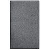 vidaXL Tapete de porta 90x150 cm cinzento