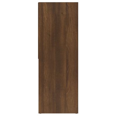 vidaXL Estante 67x24x161 cm derivados de madeira carvalho castanho