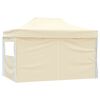 vidaXL Tenda de Festa Creme 291 x 431 x 315 cm Tecido Oxford