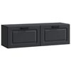 vidaXL Gabinete de TV de Parede Preto 98 x 31 x 30 cm