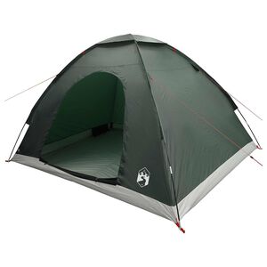 vidaXL Barraca de Camping 4 pessoa Verde Ex&eacute;rcito
