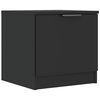 vidaXL Mesa de cabeceira 40x39x40 cm preto
