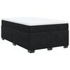 vidaXL Cama boxspring com colch&atilde;o 120x190 cm veludo preto