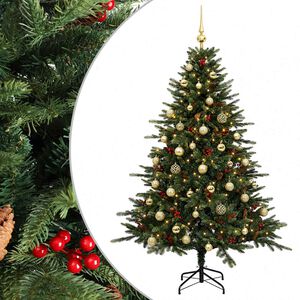 vidaXL &Aacute;rvore de Natal artificial com bolas 120 cm 150 LED