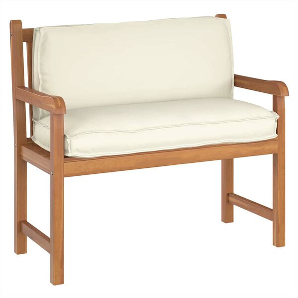 vidaXL Almofada de palete para encosto Creme 120 x 40 x 12 cm