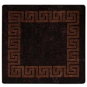 vidaXL Passadeira MARSA Preto 100 x 100 cm Poli&eacute;ster e PVC
